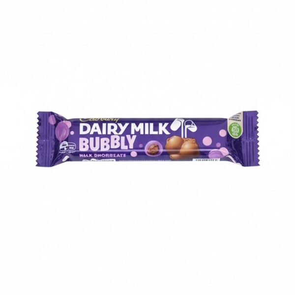 Cadbury Dairy Milk Bubbly Chocolate – Smooth Aerated Milk Chocolate