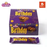 Giggly Birthday Caramel and Nougat Filled Chocolate Box and Bar