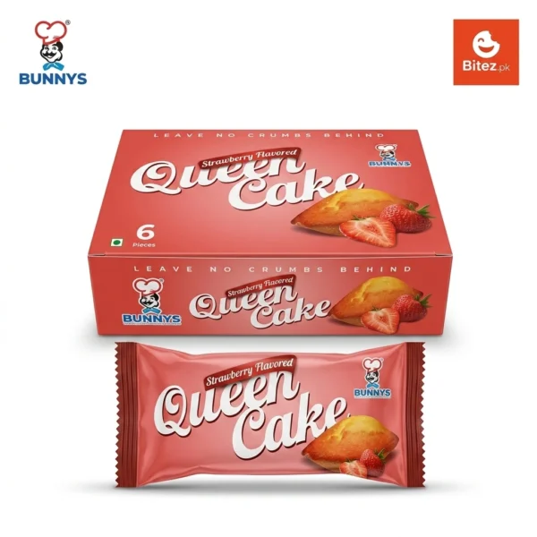 Bunny’s Queen Cake Strawberry Fresh Grocery Pack Bitez.pk