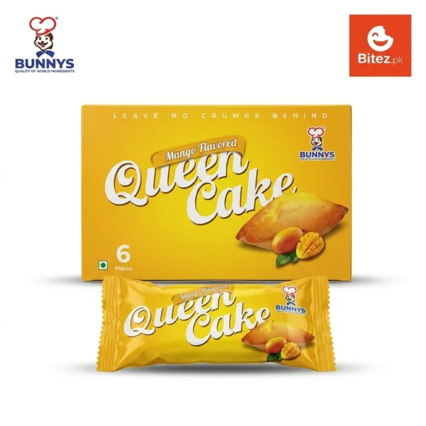 Bunny’s Queen Cake Mango Flavored 6 Pieces Box at Bitez.pk