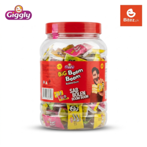 Giggly Big Boom Boom Bubble Gum Jar 120 Pieces container on Bitez.pk